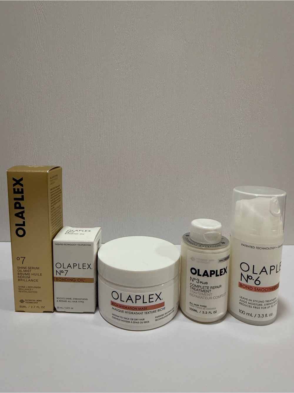 OLAPLEX Hair Care Set No.3 No.6 No.7 Shine Serum Rich Hydration Mask 5pc